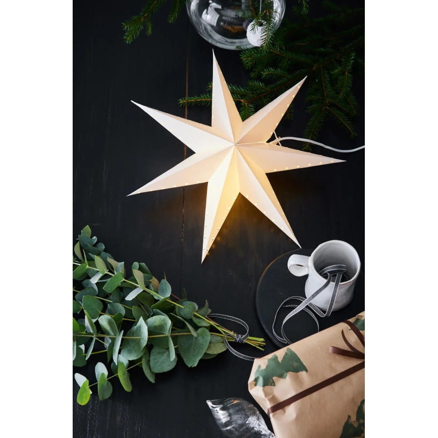 Markslöjd 705926 - Decorazione natalizia LIVELY 1xE14/6W/230V Ø 45 cm bianca