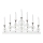 Markslöjd 705965 - Bougeoir de Noël NIGHTFALL 7xE10/3W/230V blanc