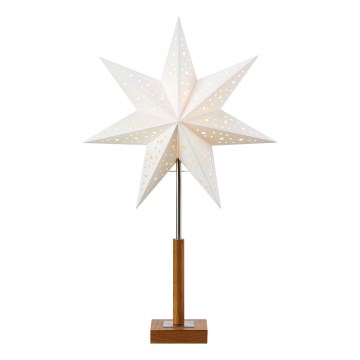 Markslöjd 706041 - Decorazione natalizia SOLVALLA 1xE14/25W/230V 35 cm bianco/quercia