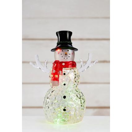 Markslöjd 706044 - Décoration de Noël LED FRANS LED/0,06W/3xAAA bonhomme de neige