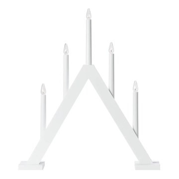 Markslöjd 706222 - Chandelier de Noël ARIELE 5xE10/3W/230V pin/blanc