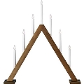 Markslöjd 706226 - Candelabro natalizio ARIELE 7xE10/3W/230V legno/bianco