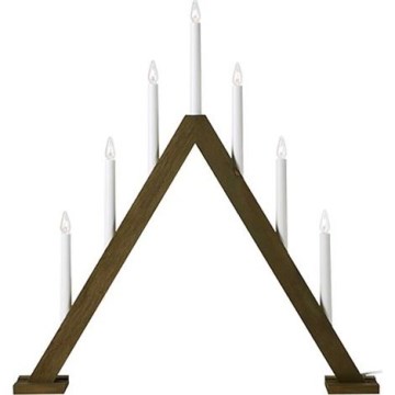 Markslöjd 706227 - Bougeoir de Noël ARIELE 7xE10/3W/230V bois/blanc