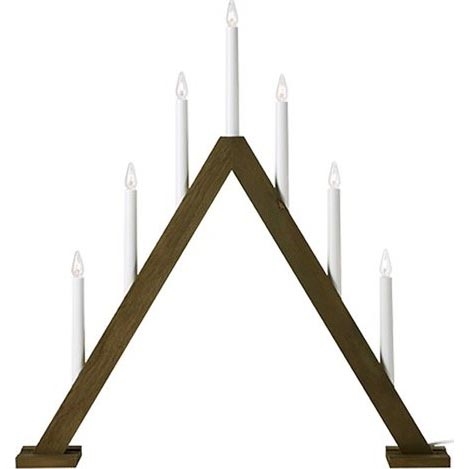 Markslöjd 706227 - Candelabro natalizio ARIELE 7xE10/3W/230V legno/bianco