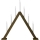 Markslöjd 706227 - Candelabro natalizio ARIELE 7xE10/3W/230V legno/bianco