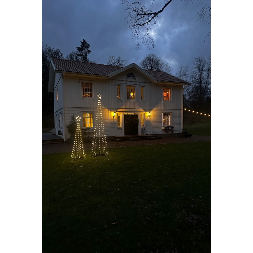 Markslöjd 706330 - LED Decorazione natalizia da esterno ABETO 380xLED/3,6W/230V 3m IP44 nero