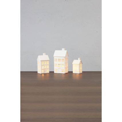 Markslöjd 706349 - Ensemble de 3 décorations de Noël LED rechargeables et dimmables ETON LED/0,1W/3,7V 150 mAh + télécommande