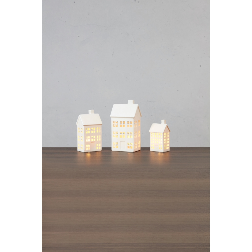 Markslöjd 706349 - Ensemble de 3 décorations de Noël LED rechargeables et dimmables ETON LED/0,1W/3,7V 150 mAh + télécommande