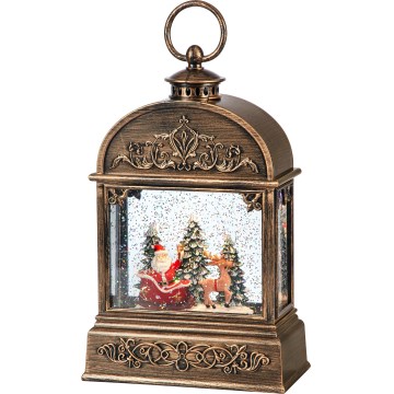 Markslöjd 706408 - LED Weihnachtsdekoration JINGLE LED/0,5W/3xAA Bronze/Patina