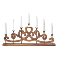 Markslöjd 706428 - Chandelier de Noël NIGHTFALL 7xE10/3W/230V marron/laiton
