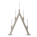 Markslöjd 706470 - Bougeoir de Noël BJURFORS 5xE10/3W/230V pin/beige