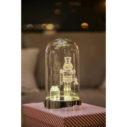 Markslöjd 706526 - decorazione natalizia a LED ISLA LED/0,12W/3xAA cromo lucido/schiaccianoci