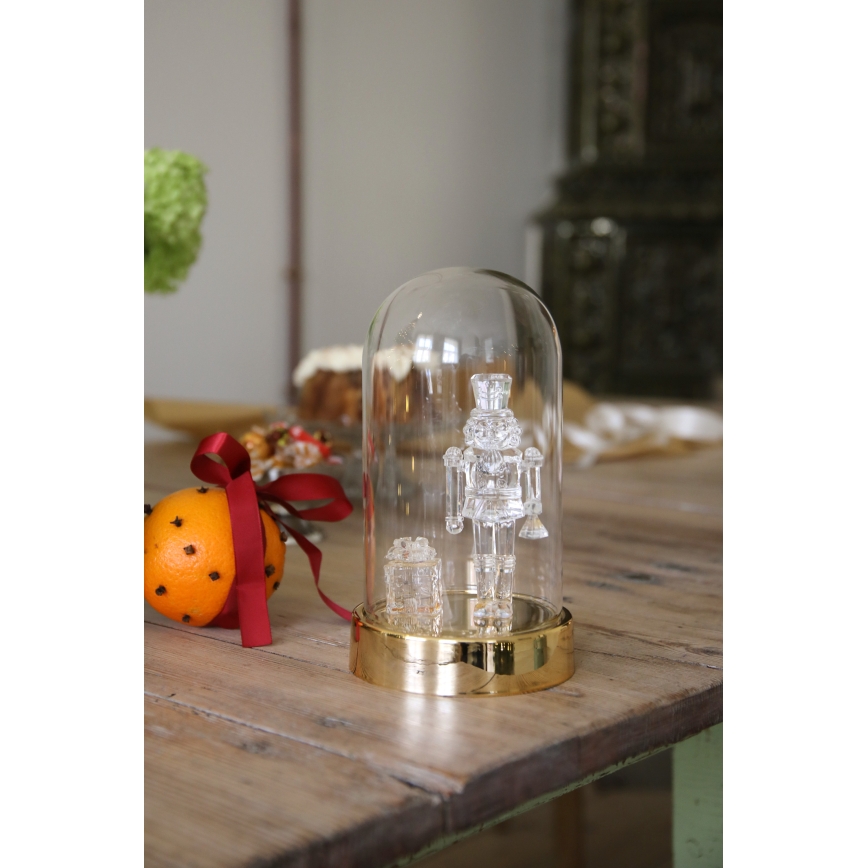 Markslöjd 706527 - Decorazione natalizia a LED ISLA LED/0,12W/3xAA ottone/schiaccianoci