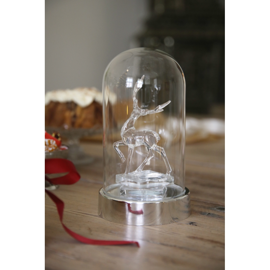 Markslöjd 706528 - Décoration de Noël LED ISLA LED/0,06W/3xAA chrome brillant/renne