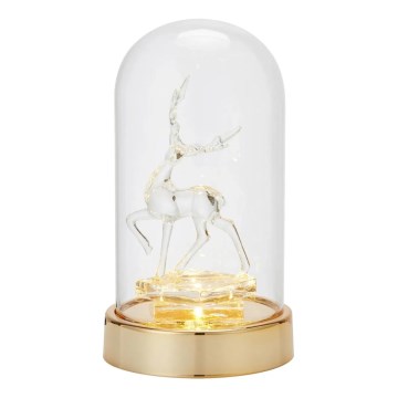 Markslöjd 706529 - Decorazione natalizia a LED ISLA LED/0,06W/3xAA ottone/renna