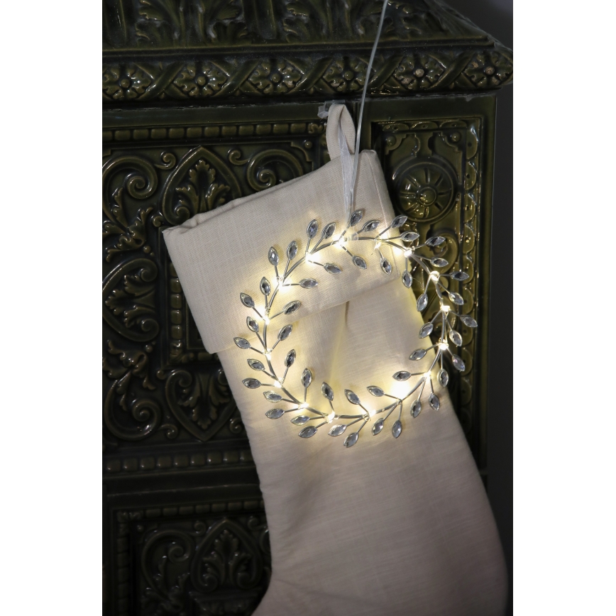 Markslöjd 706557 - Décoration de Noël LED ARIA LED/3,12W/2xAA argentée