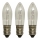 Markslöjd 8264 - LOT 3x Ampoule industrielle de Noël TOPPLAMPA E10/3W/55V
