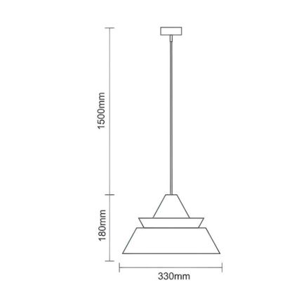 Massive Pendelleuchte aus Holz an Kabel 1xE27/60W/230V Ø 33 cm massiv/Eiche/Nussbaum/Gummibaum
