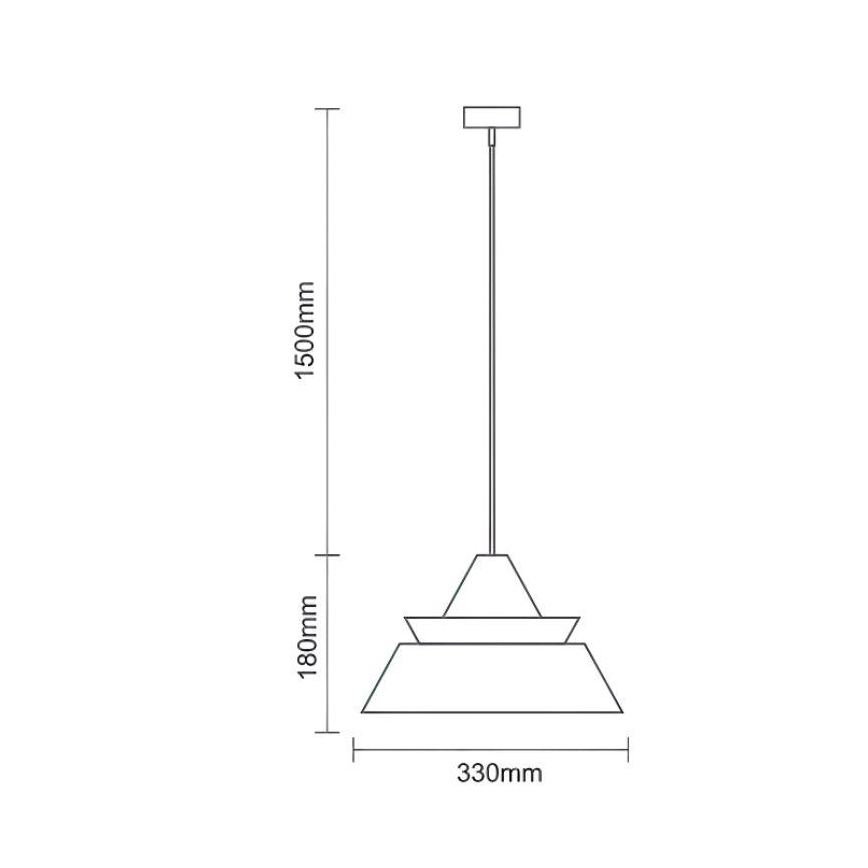 Massive Pendelleuchte aus Holz an Kabel 1xE27/60W/230V Ø 33 cm massiv/Eiche/Nussbaum/Gummibaum