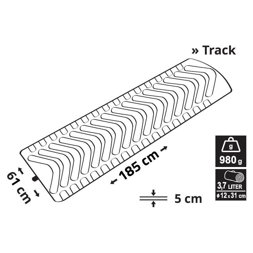 Matelas gonflable 185x61cm bleu