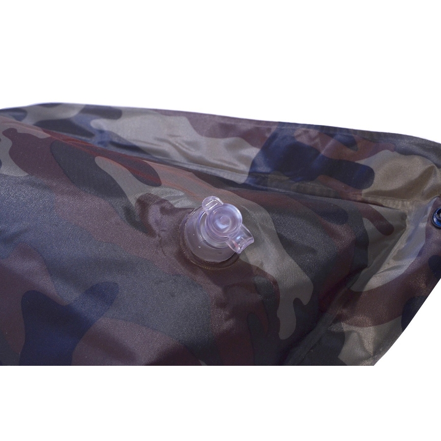 Materassino da campeggio autogonfiabile con cuscino camouflage