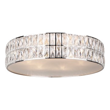 MAXLIGHT C0122 - Plafoniera DIAMANTE 6xG9/42W/230V diametro 46 cm cromo lucido