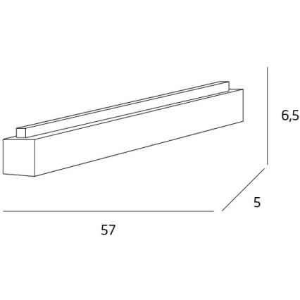 MAXLIGHT C0124 - LED-Deckenleuchte LINEAR LED/18W/230V 57 cm weiß