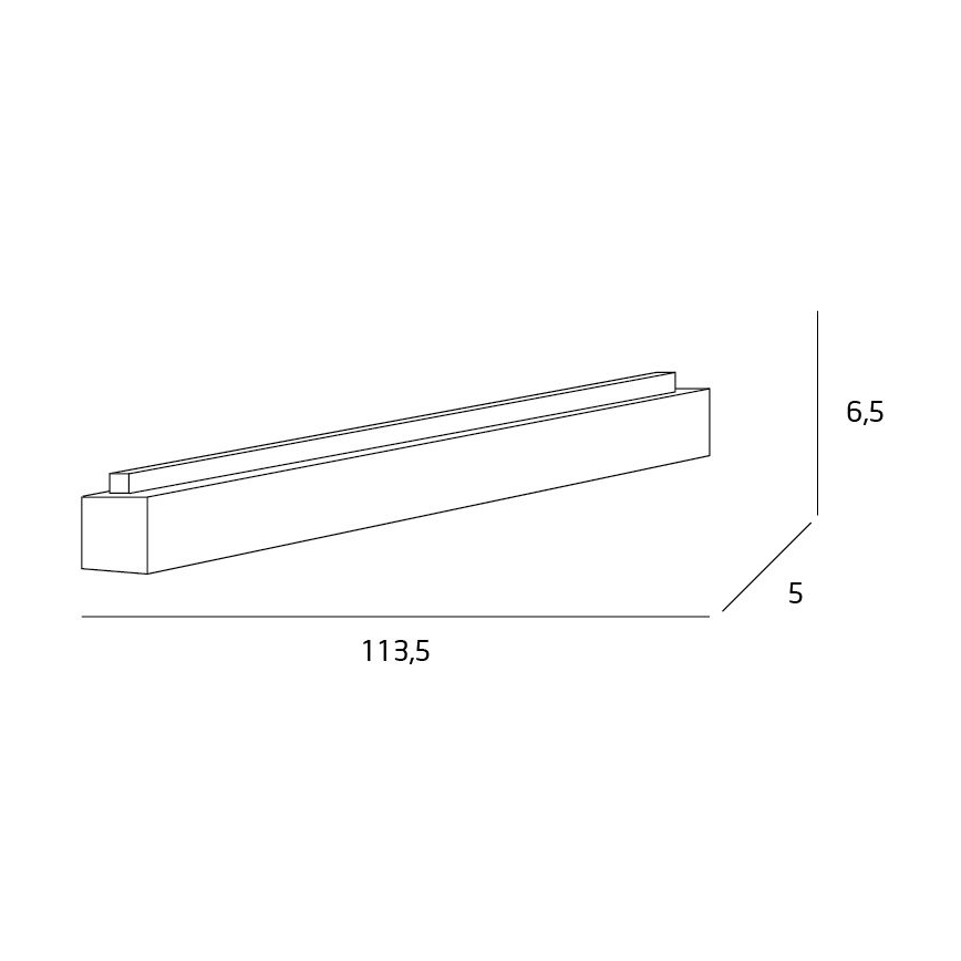 MAXLIGHT C0125D - Dimmbare LED-Deckenleuchte LINEAR LED/36W/230V 113,5 cm weiß