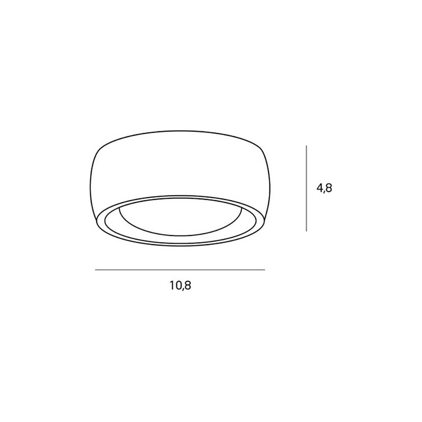 MAXLIGHT C0135 - Plafonnier salle de bain KODAK LED/8W/230V d. 10,8 cm IP44 blanc