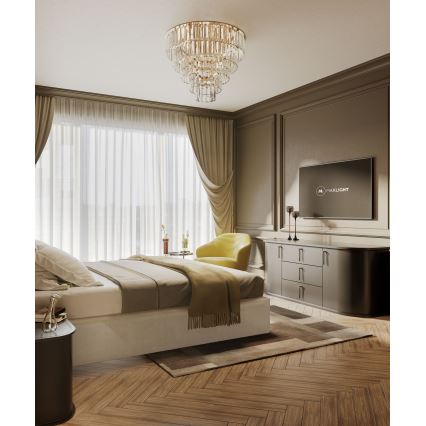 MAXLIGHT C0205 - Deckenleuchte MONACO 9xG9/40W/230V d 42 cm golden