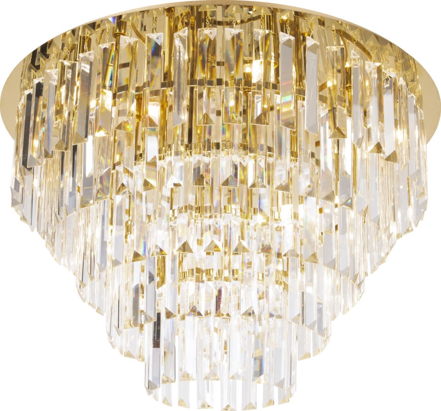 MAXLIGHT C0224 - Plafoniera MONACO 16xG9/40W/230V diametro 80 cm oro