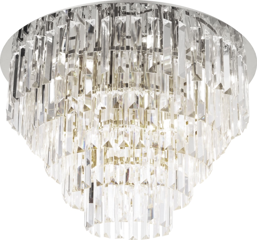 MAXLIGHT C0225 - Plafoniera MONACO 16xG9/40W/230V diametro 80 cm cromo lucido