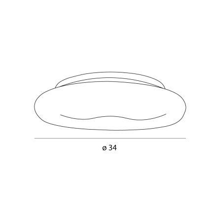 MAXLIGHT C0233 - Plafoniera LED DUO LED/10W/230V diametro 34 cm bianco