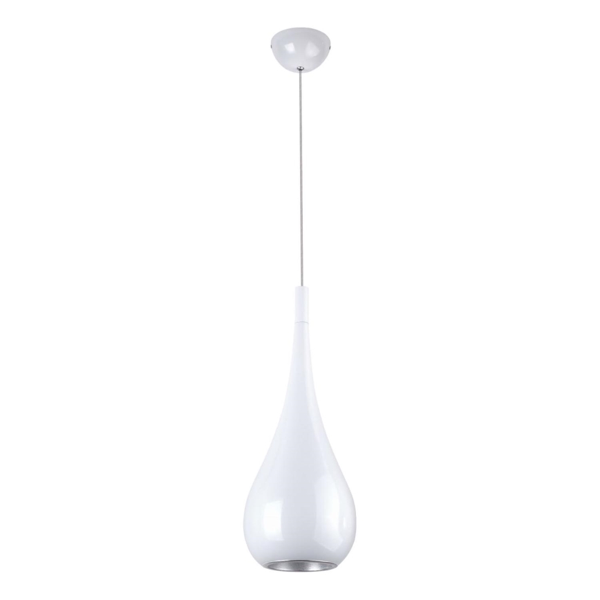 MAXLIGHT P0235 - Lampadario a sospensione con filo DROP 1xE27/40W/230V diametro 20 cm bianco