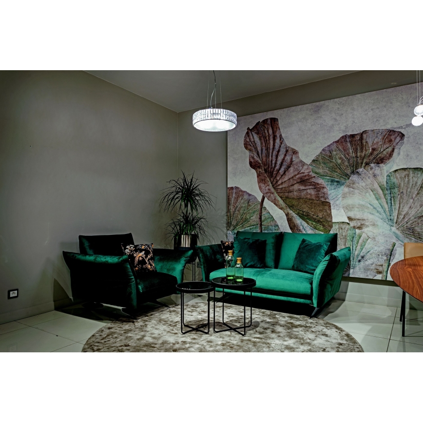 MAXLIGHT P0236 - Lampadario a sospensione con filo DIAMANTE 5xG9/42W/230V diametro 38 cm cromo lucido