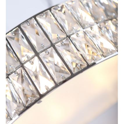 MAXLIGHT P0236 - Lampadario a sospensione con filo DIAMANTE 5xG9/42W/230V diametro 38 cm cromo lucido