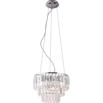 MAXLIGHT P0259 - Kronleuchter MONACO 9xG9/40W/230V d 42 cm glänzendes Chrom