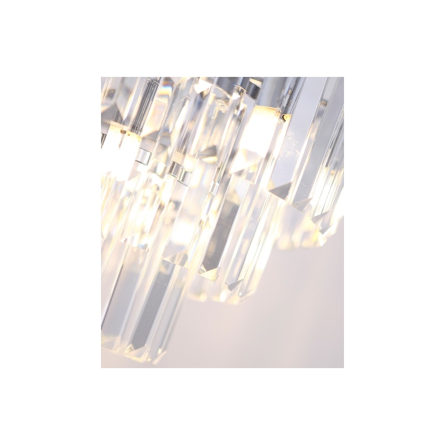 MAXLIGHT P0259 - Lampadario a sospensione con filo MONACO 9xG9/40W/230V diametro 42 cm cromo lucido