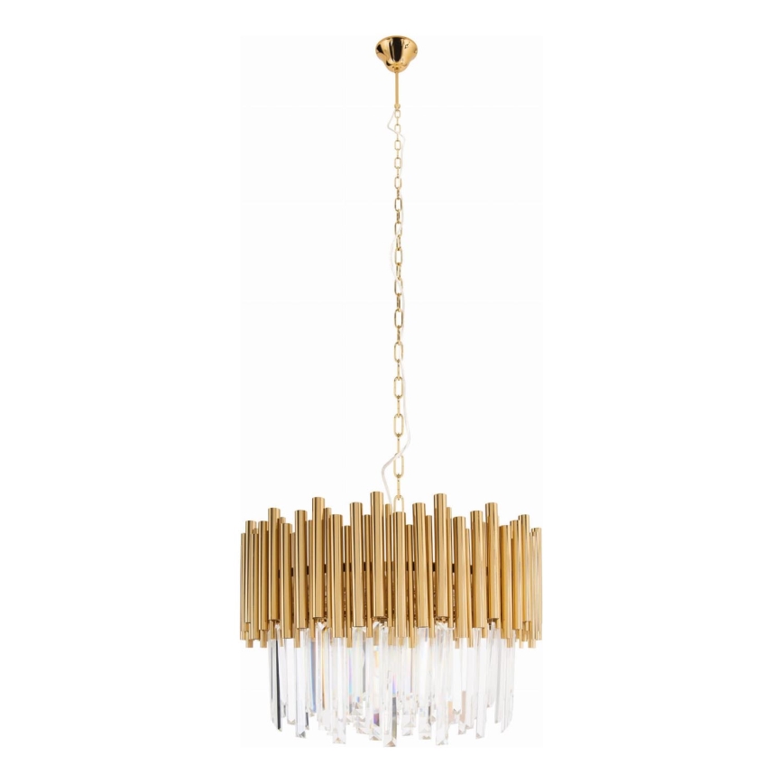 MAXLIGHT P0284 - Kronleuchter an Kette VOGUE 12xE14/40W/230V d 60 cm golden