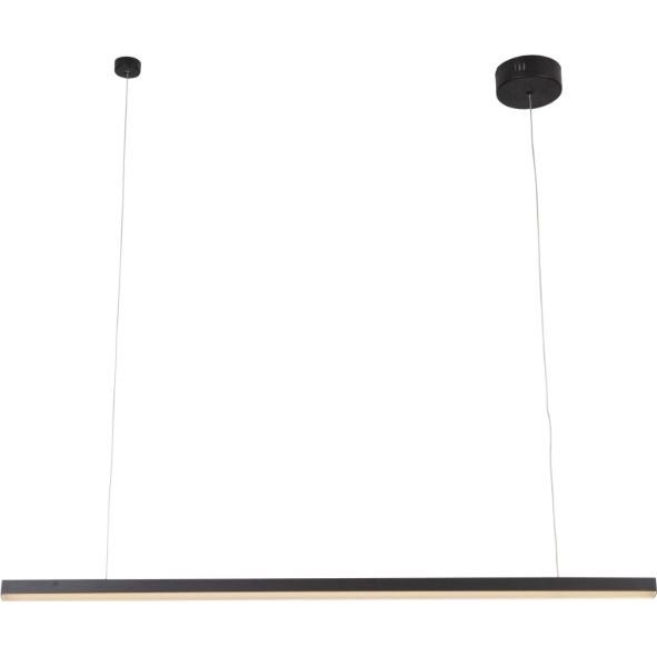 MAXLIGHT P0310D - Lampadario a sospensione con filo LED dimmerabile TRIO LED/12W/230V nero