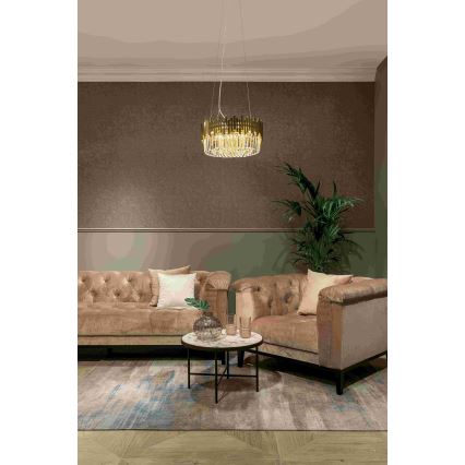 MAXLIGHT P0368 - Kronleuchter TREND 8xE14/40W/230V d 45 cm golden