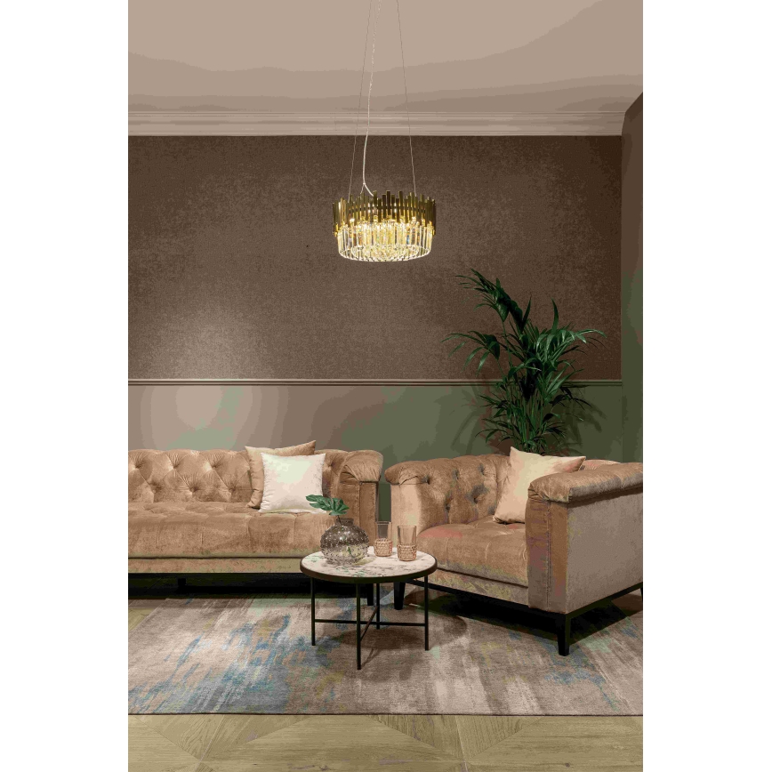 MAXLIGHT P0368 - Kronleuchter TREND 8xE14/40W/230V d 45 cm golden