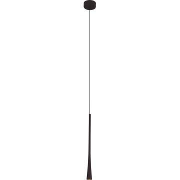 MAXLIGHT P0372 - Lampadario LED a sospensione con filo CAFFÈ LED/7W/230V diametro 3 cm nero