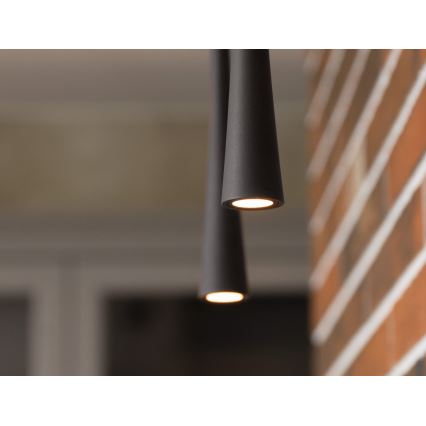 MAXLIGHT P0372 - Lampadario LED a sospensione con filo CAFFÈ LED/7W/230V diametro 3 cm nero