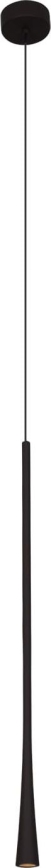 MAXLIGHT P0373 - Lampadario LED a sospensione con filo CAFFÈ LED/7W/230V diametro 3 cm nero