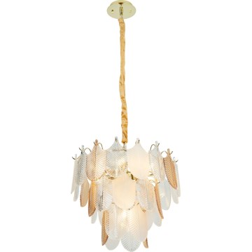 MAXLIGHT P0417 - Kronleuchter an Kette ARWENA 7xE14/40W/230V d 50 cm golden