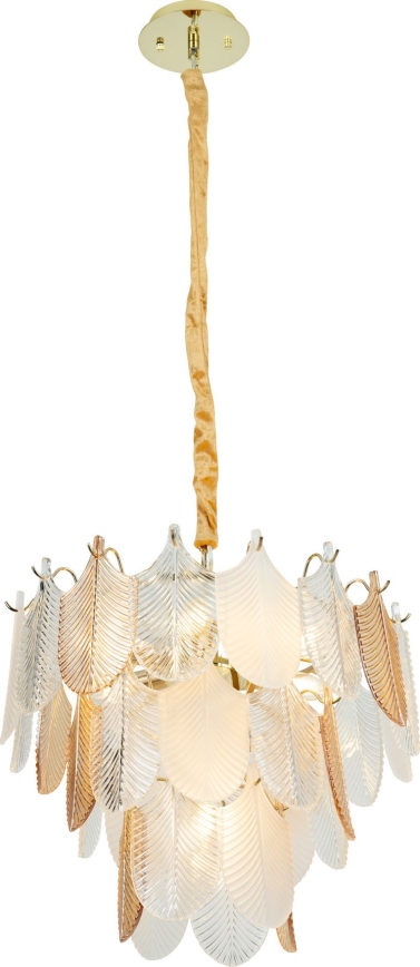 MAXLIGHT P0417 - Kronleuchter an Kette ARWENA 7xE14/40W/230V d 50 cm golden