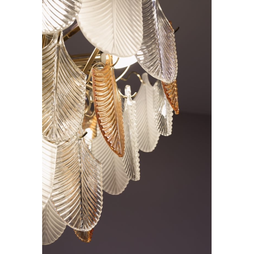 MAXLIGHT P0417 - Kronleuchter an Kette ARWENA 7xE14/40W/230V d 50 cm golden
