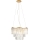 MAXLIGHT P0423 - Lampadario a sospensione con filo MONACO 9xG9/40W/230V diametro 42 cm oro