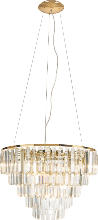 MAXLIGHT P0424 - Lampadario a sospensione con filo MONACO 15xG9/40W/230V diametro 60 cm oro